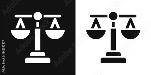 Balance Simple and clear vector icon illustrating an essential idea or function