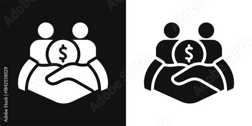 Deal Simple and clear vector icon illustrating an essential idea or function