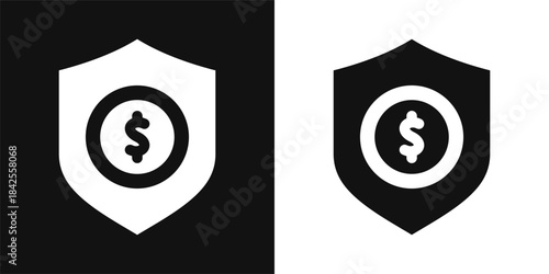Shield Simple and clear vector icon illustrating an essential idea or function