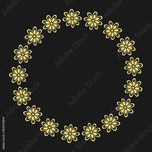 Decorative frame in a floral style.