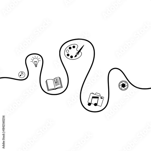 vector illustration of an abstract human foot