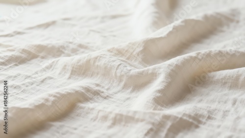 Minimalist natural off-white cotton canvas texture with tight woven grain