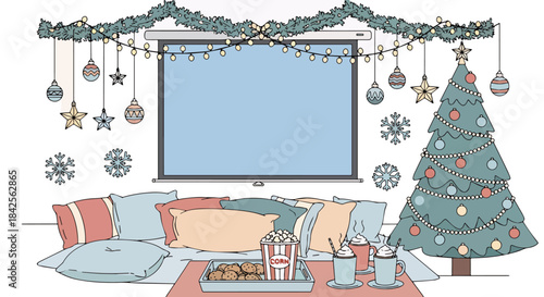Minimalist Christmas Theater – Peaceful Comfort for Merry Christmas