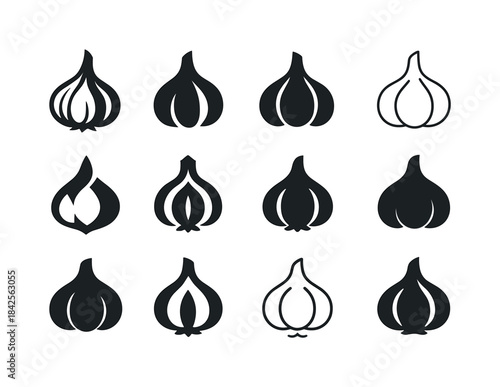Fresh Vegetables Icons. fresh vegetables. Icon set. Set Logo of