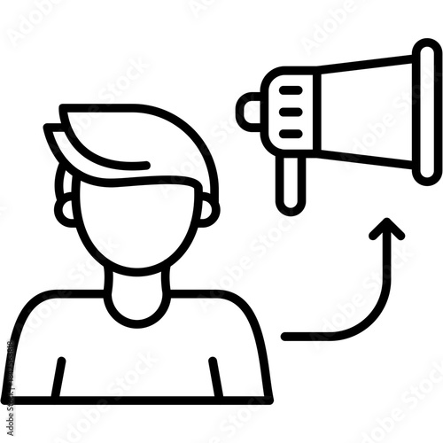 Influencer Outreach Icon