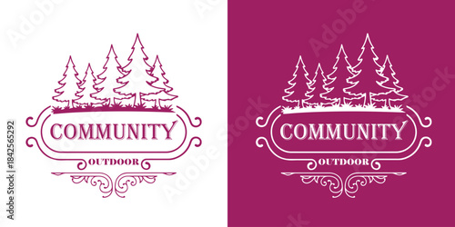 Modern Outdoor Logo Design Nature Adventure Brand Logo
