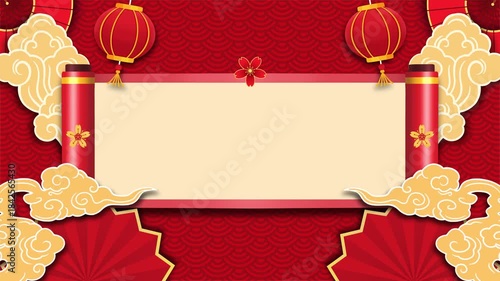 Lunar year background looping animation template