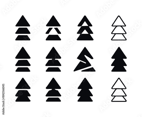 Displacement Logo Variations. displacement. Icon set. Set Logo o