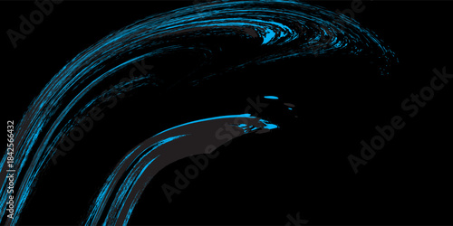 light blue black brush wrap car sticker pattern abstract banner sporty lines light blue black color combination grunge brush pattern, Modern.