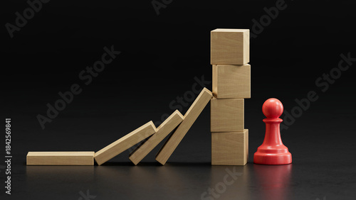 Red Pawn Beside Tower: Representing Protection Against Vulnerability