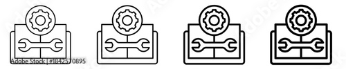 Engineering Icon Set Different Style Collection