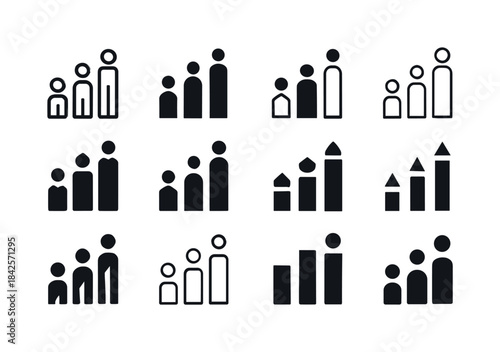 Skill Development Icons. Employee Skill Development. Icon set. S