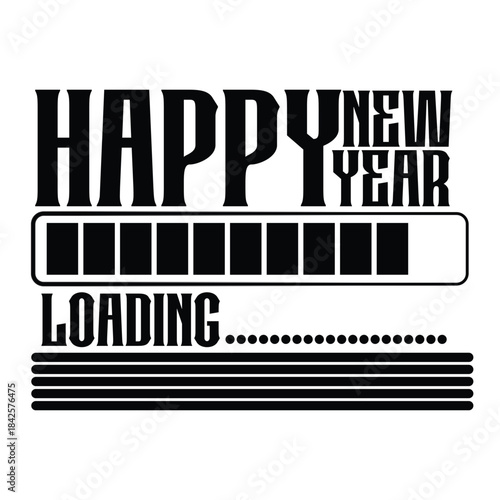 Happy new year loading a visual representation of anticipation and celebration