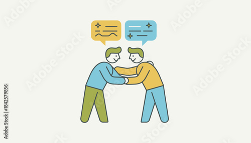 A couple supporting each other through challenges using affirming gestures and words focusing on encouragement and positivity in communication.