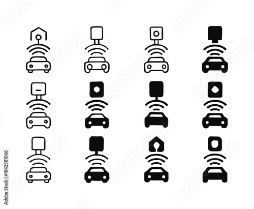 Intelligent Transport Logos. Intelligent transportation networks