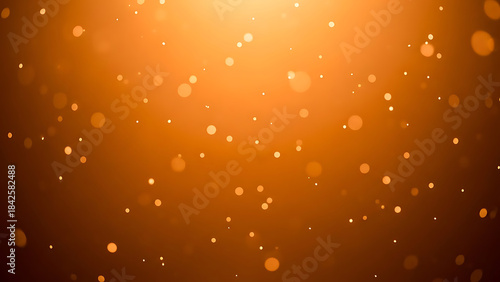 Golden bokeh lights on dark background