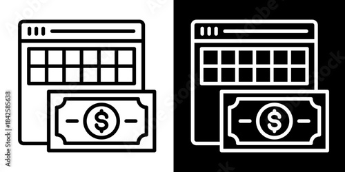 Online Banking  Icon Set White Style Collection