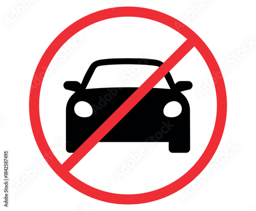 Parking sign icon set simple design.
