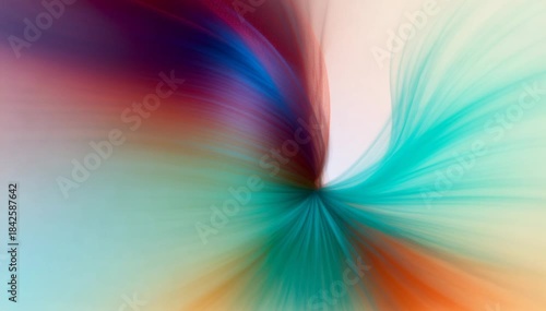 Hypnotic Rainbow Swirl Abstract