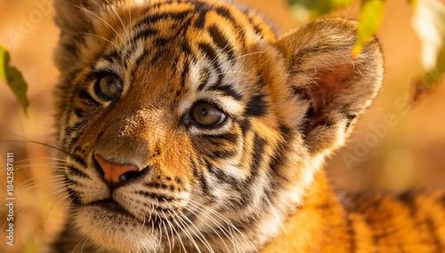 Adorable Tiger Cub Portrait