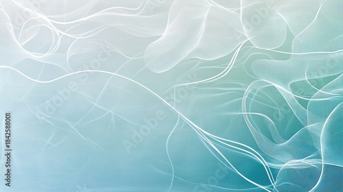 A whiteboard with a gradient of soft blue and teal