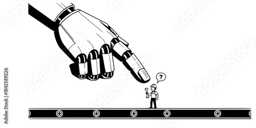 Directed by AI: Automation Controlling the Human Production Line. Industrial Future.