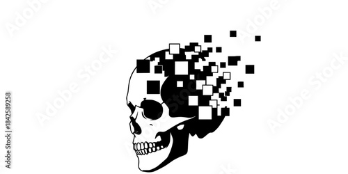 Digital Dissolution: Old Work Models Fading into the AI Grid. Geometric Death.