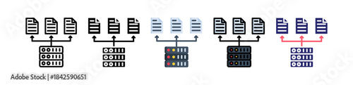 Load Balancer Multiple Style Icon Set Collection. 