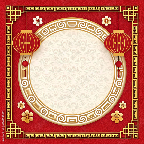 Chinese New Year poster and template
