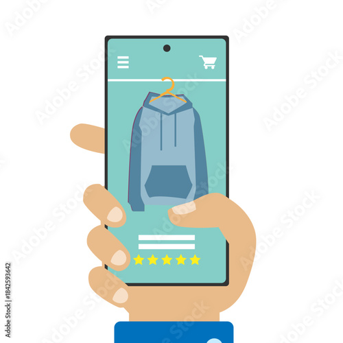 Online Clothing Shopping App with Product Rating