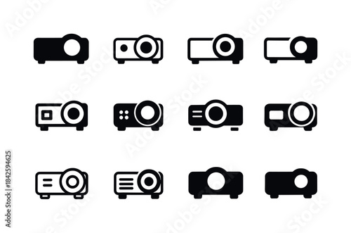 Visual Aid Icons. Using visual aids. Icon set. Set Logo of using