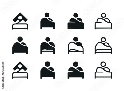 Fresh Sheets Icons. Enjoying the feeling of fresh sheets on the