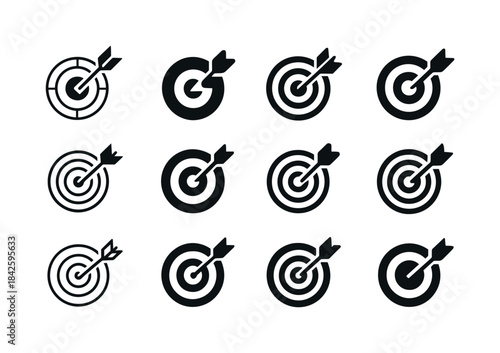 B2B Logo Variations. b2b marketing solutions. Icon set. Set Logo