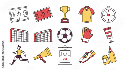 Complete Football (Soccer) Icon Set