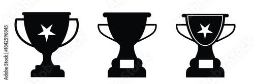Trophy icon. Trophy cup, winner cup, victory cup icon. Reward symbol sign for web and mobile eps 10