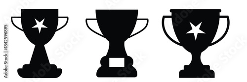 Trophy icon. Trophy cup, winner cup, victory cup icon. Reward symbol sign for web and mobile eps 10