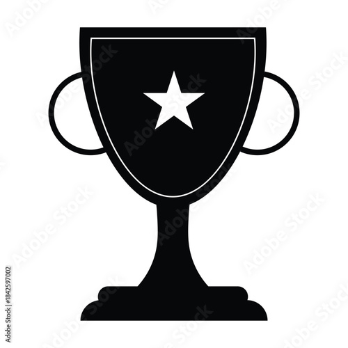 Trophy icon. Trophy cup, winner cup, victory cup icon. Reward symbol sign for web and mobile eps 10