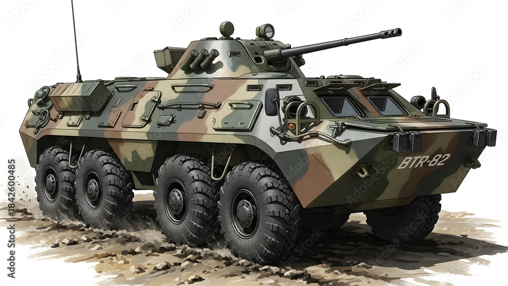 Fototapeta premium Military Armored Vehicle