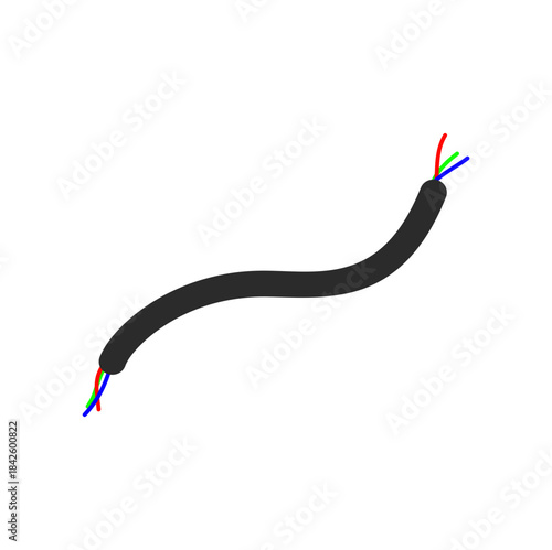 Broken Electrical Cable Illustration