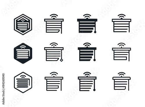 Smart Office Icons. Smart Office. Icon set. Set Logo of smart of