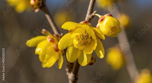 Wallpaper Mural Close-up of bright yellow blossoms Torontodigital.ca