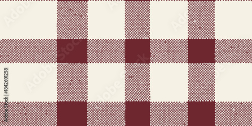 Red and White Gingham Check Pattern - Classic Fabric Texture for Design and Decor