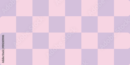 Soft pastel pink and light purple checkerboard pattern background with rounded squares, creating a gentle and whimsical graphic design element suitable for various creative projects