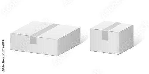 Cardboard box icon in flat style. Package vector illustration on isolated background. Carton container sign business concept.