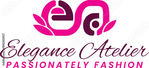 Fashion logo for elegance atelier brand