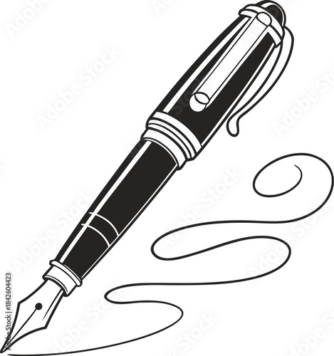 fountain pen vector