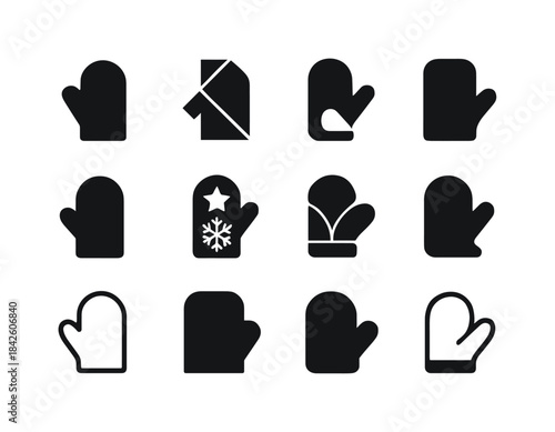 Holiday Baking Icons. Baking holiday treats. Icon set. Set Logo