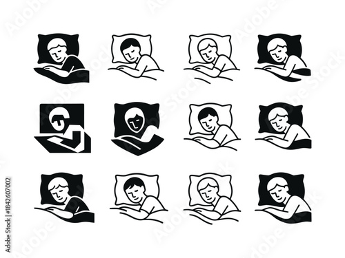 Fresh Sheets Icons. Enjoying the feeling of fresh sheets on the