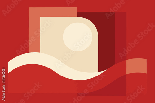 expressing unity and celebration through modern abstract island-inspired shapes