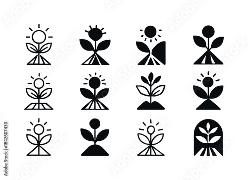 Artificial Photosynthesis Icons. Experiments in creating artific